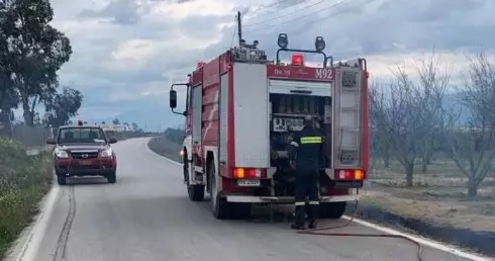 Πυρκαγιά σε αγροτική αποθήκη στη Δυτική Αχαΐα