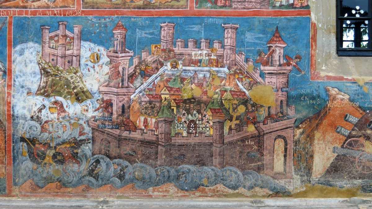 Η άλωση της Κωνσταντινούπολης - Μοναστήρι της Μολντόβιτσι στη Ρουμανία