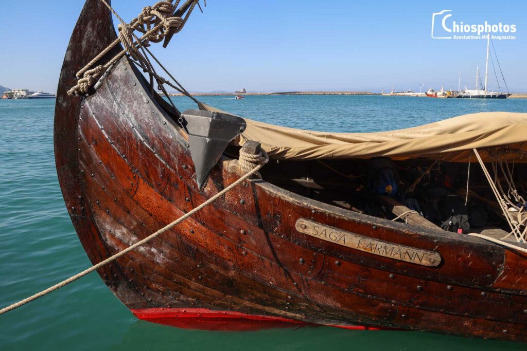Saga Farmann - Το ιστορικό πλοίο των Βίκινγκς στο λιμάνι της Χίου