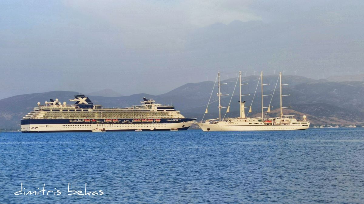 Ναύπλιο: Έτοιμα για ναυμαχία τα δύο υπερπολυτελή κρουαζιερόπλοια (pics)