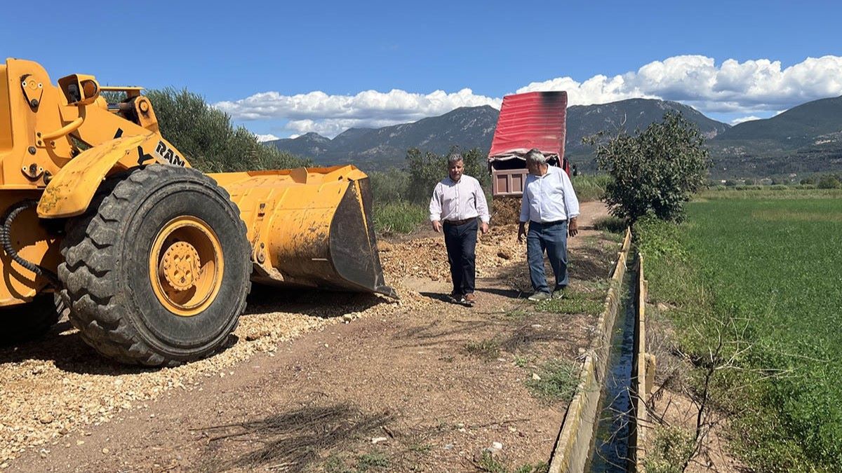 Σε πλήρη εξέλιξη τα έργα βελτίωσης του οδικού δικτύου ΓΟΕΒ Παμίσου