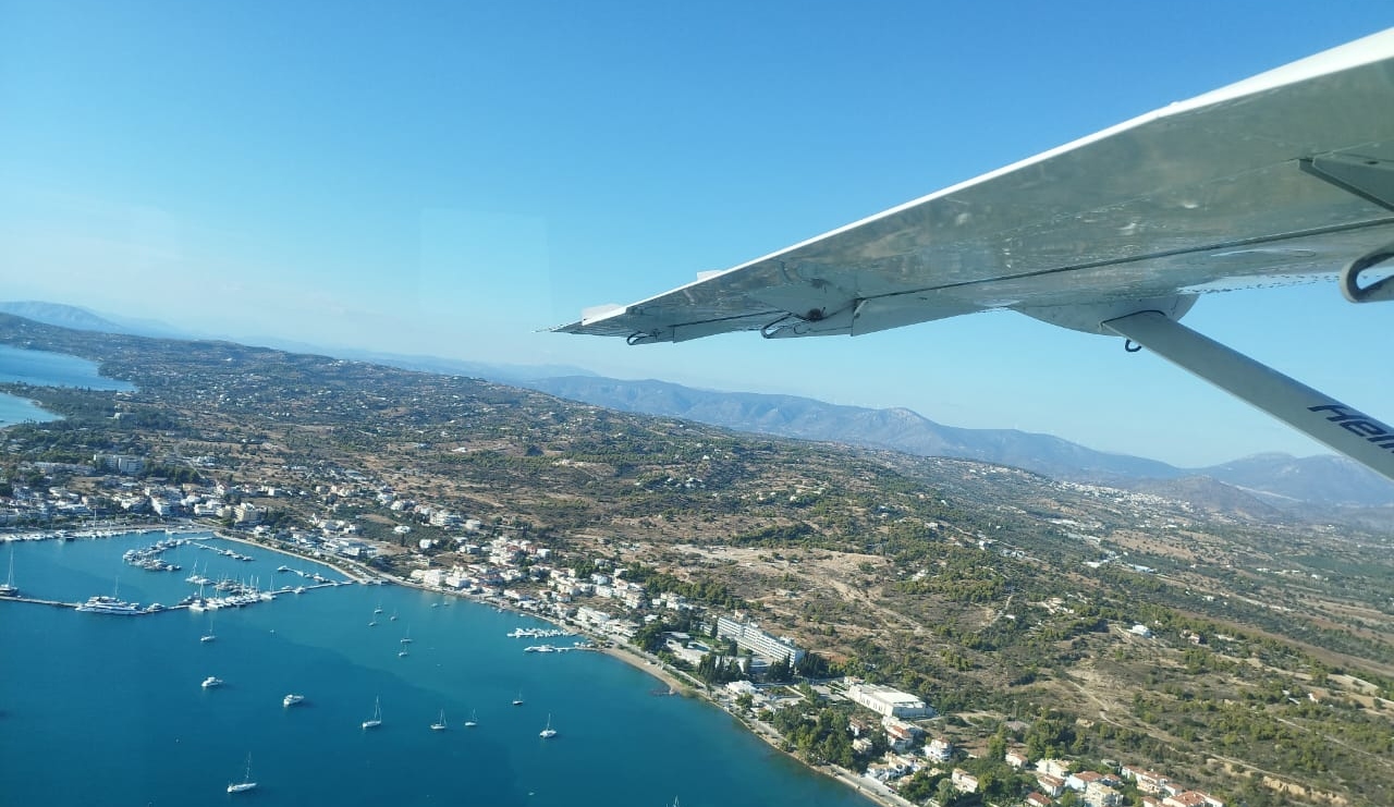 hellenic seaplanes πτήση Ερμιόνη