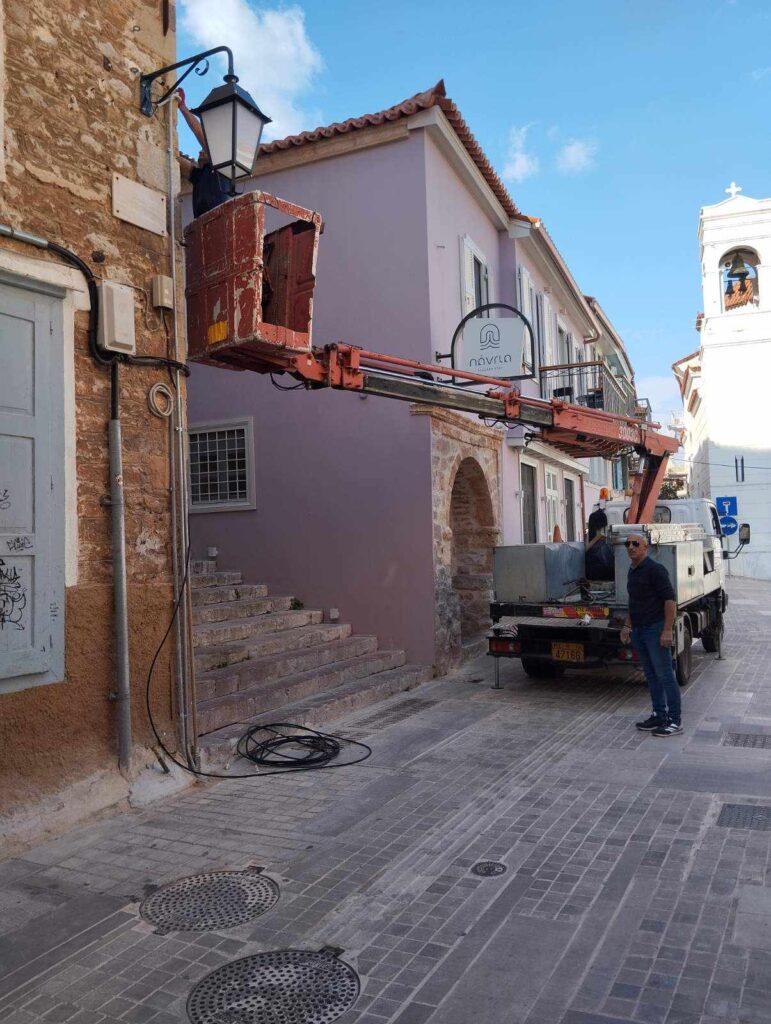 Ναύπλιο παλιά πόλη δημοτικός φωτισμός