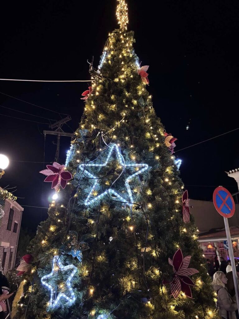 Φωταγωγήθηκε το Χριστουγεννιάτικο Δέντρο στο Κρανίδι