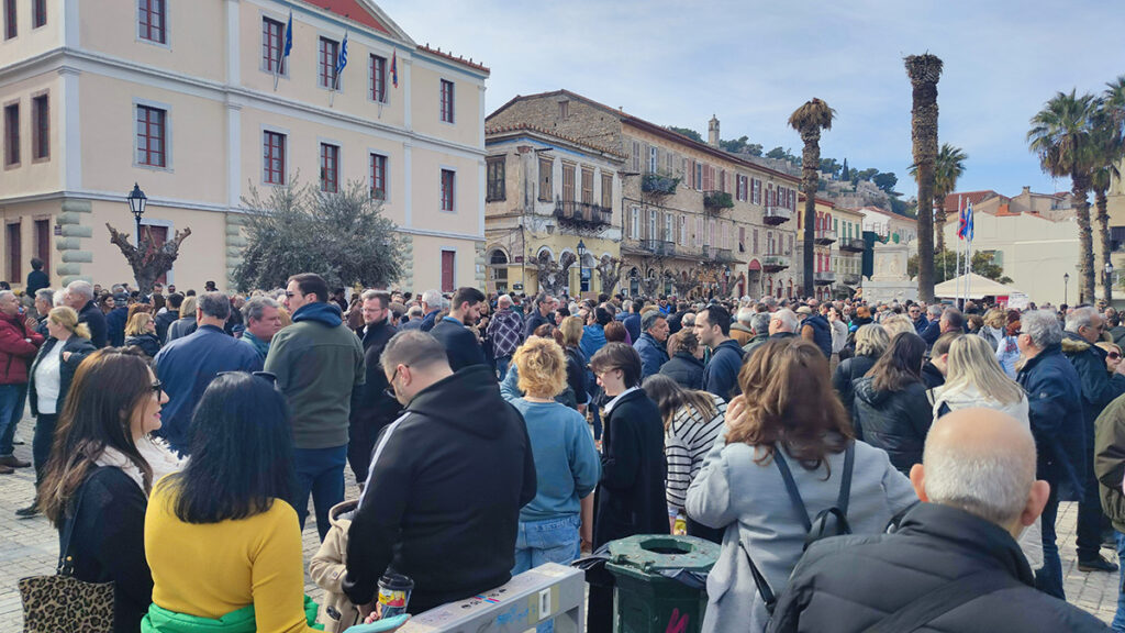 Συγκέντρωση για τα Τέμπη στο Ναύπλιο "Δεν έχω Οξυγόνο"