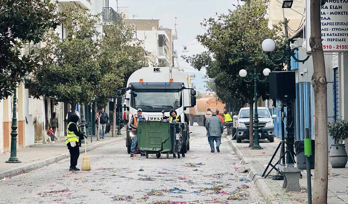 Άργος: Επιχείρηση καθαρισμού μετά το Καρναβάλι