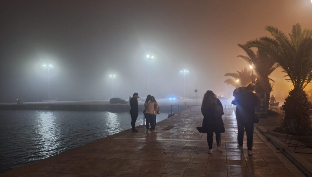 Πυκνή ομίχλη στο Ναύπλιο